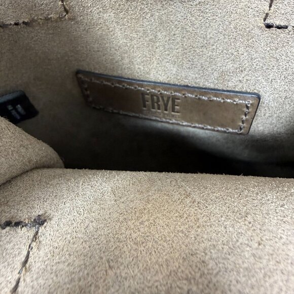 Frye Casey Mini North South NS Tote Purse Crossbody Dark Brown Boho Leather - Picture 4 of 11